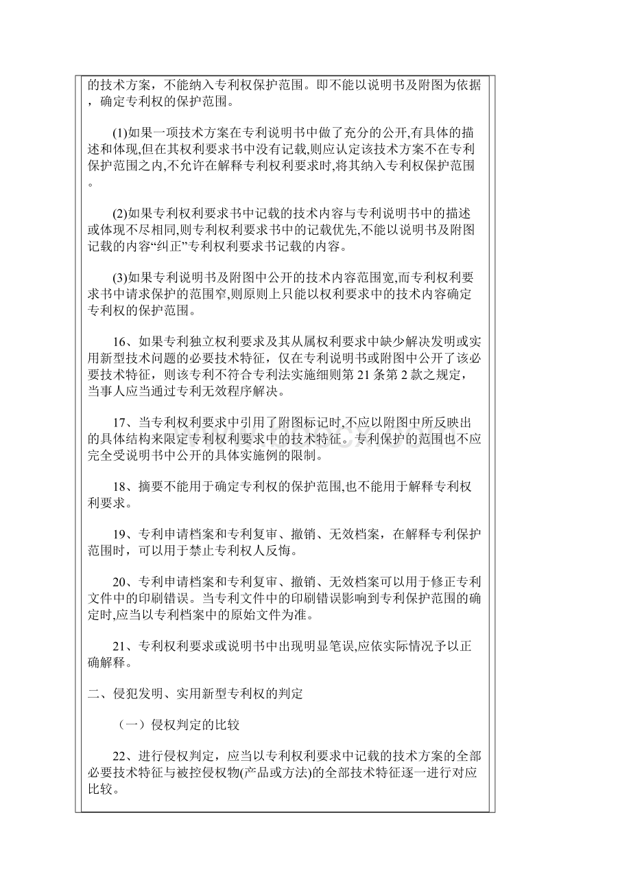 北京高院专利侵权判定若干问题的意见文档格式.docx_第3页