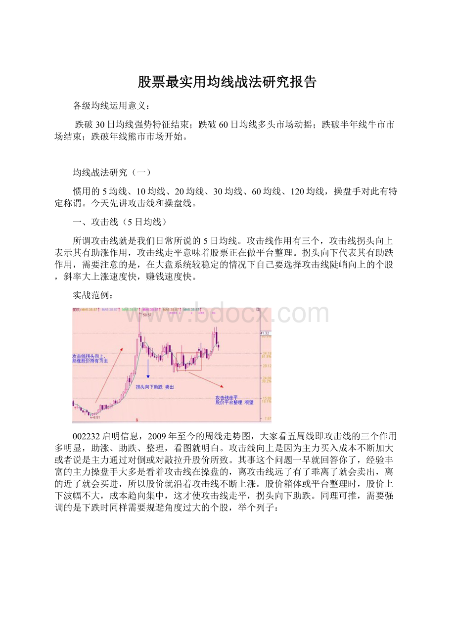 股票最实用均线战法研究报告.docx_第1页