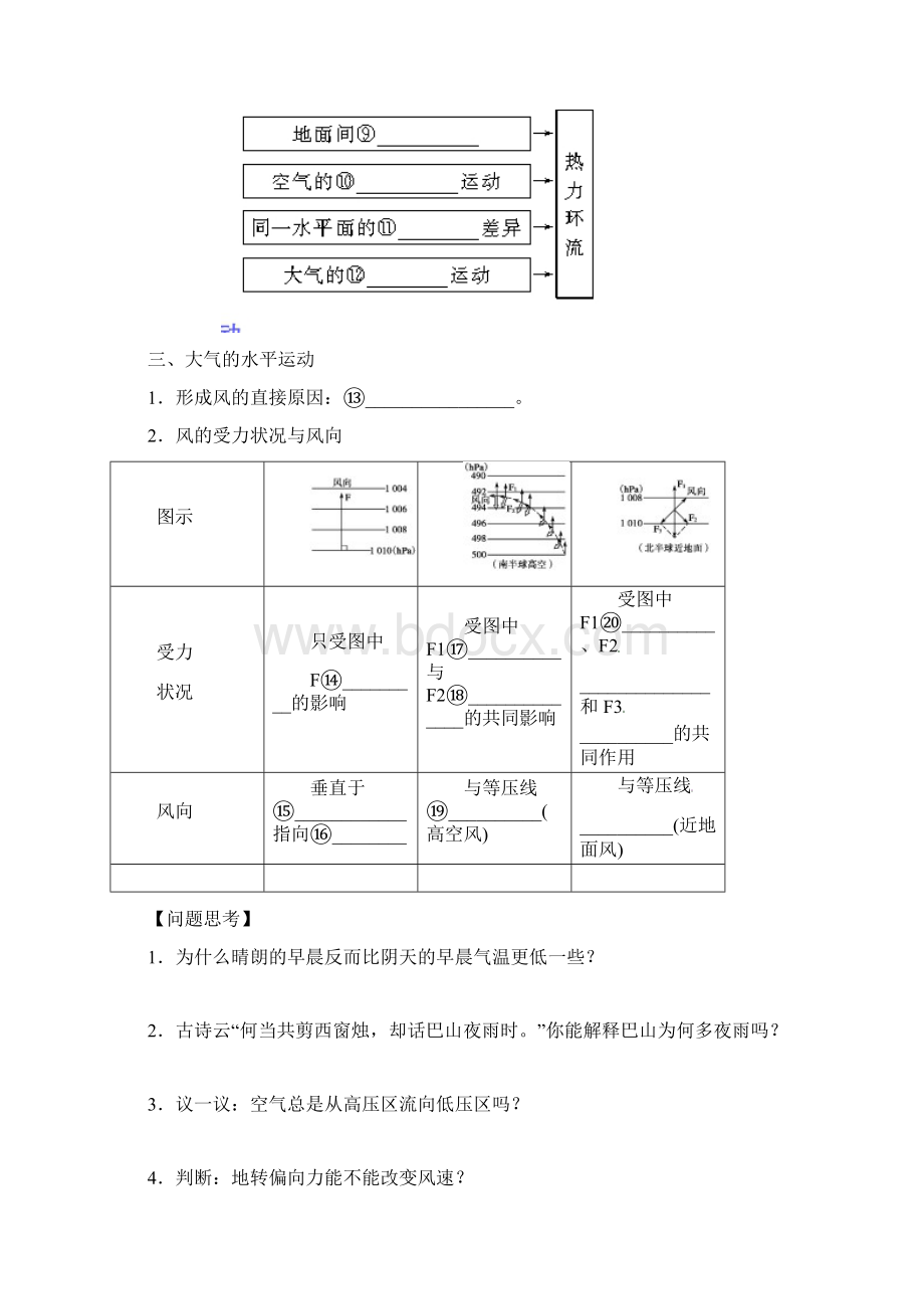 冷热不均引起大气运动 学案8.docx_第2页