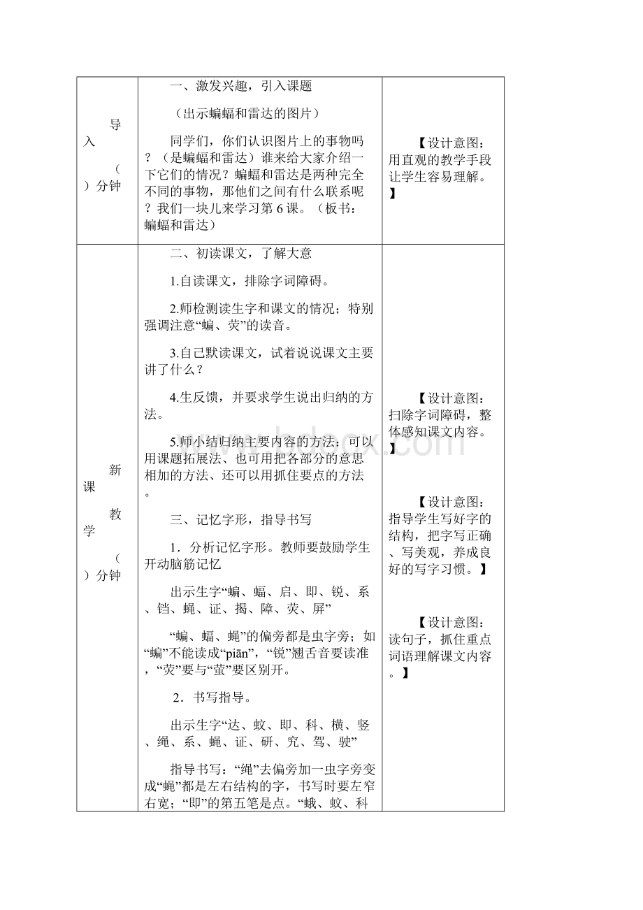 最新部编版小学语文四年级上册第二单元《6蝙蝠和雷达》教学设计.docx_第2页