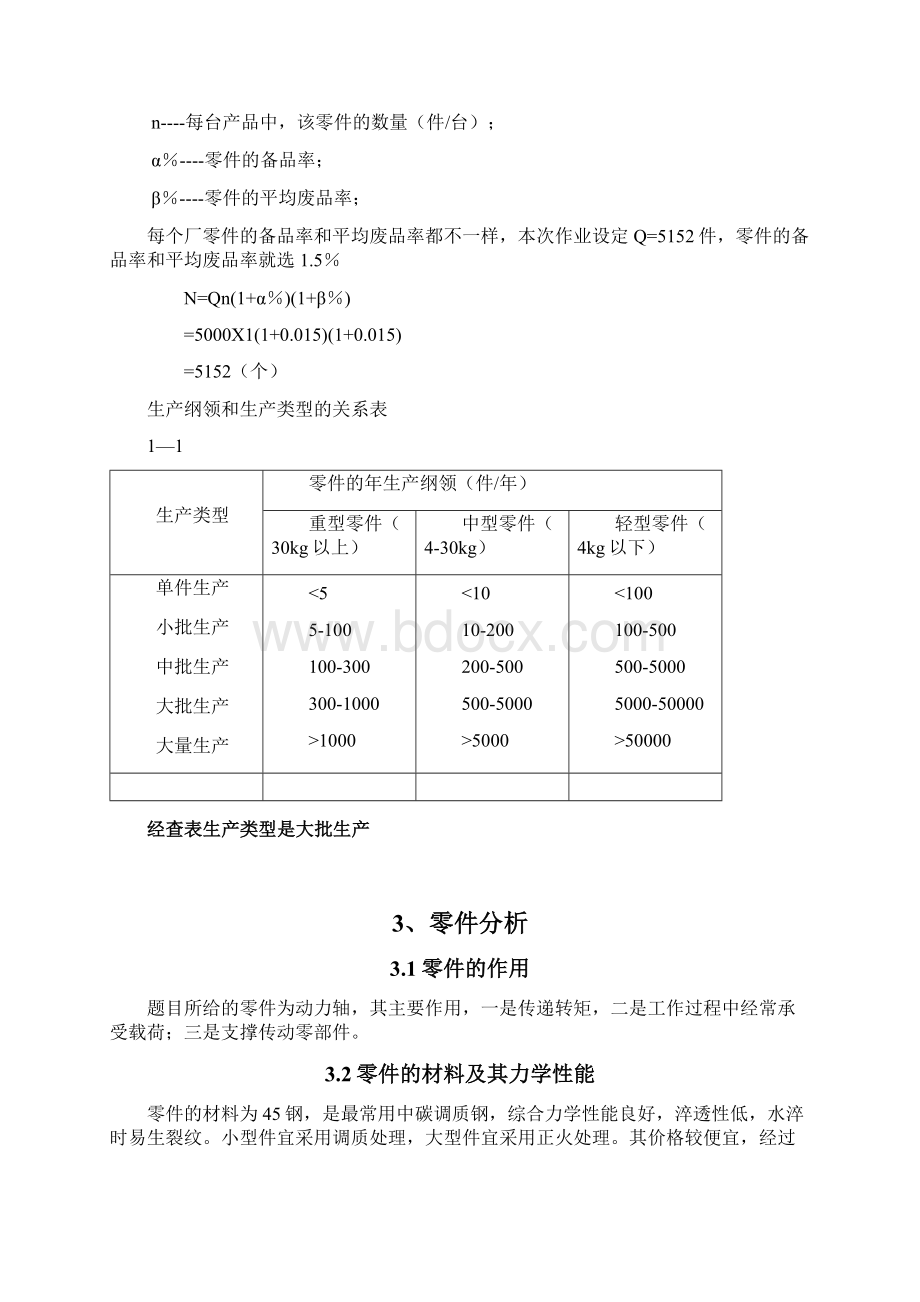 动力轴零件加工工艺设计说明书参考资料MBS上传.docx_第3页