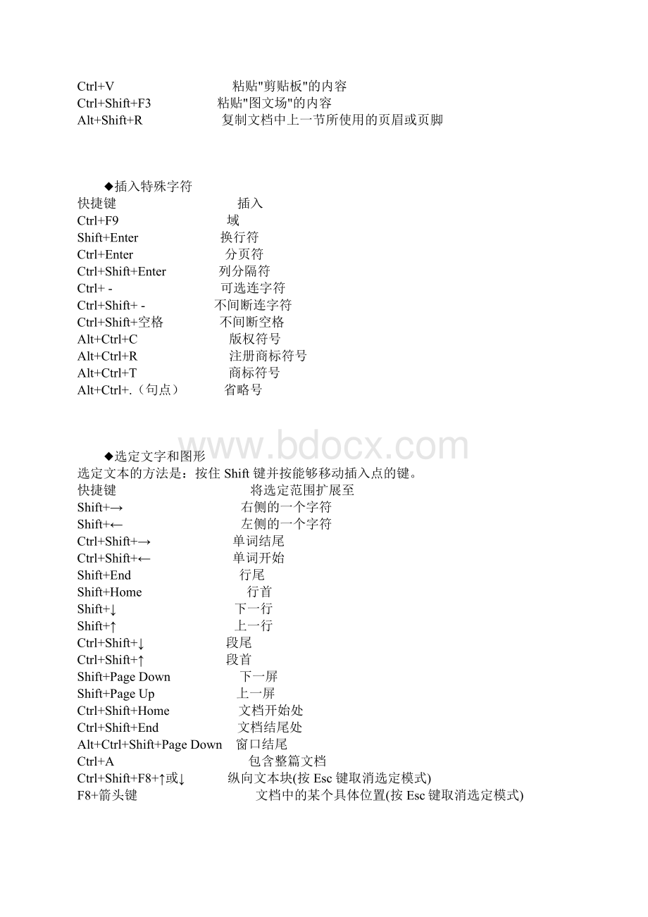 word快捷键大全.docx_第3页