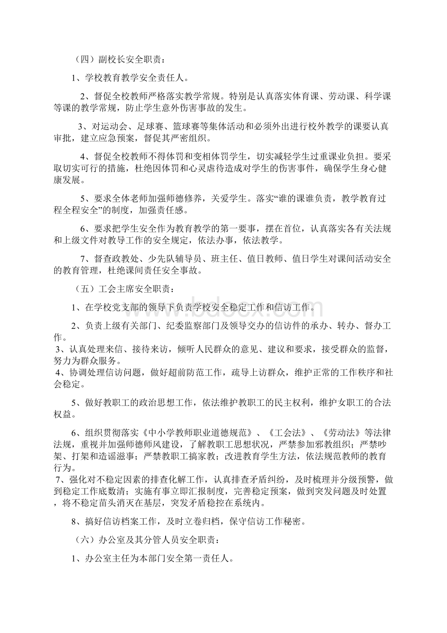 安全工作岗位目标责任书讲义Word格式文档下载.docx_第3页