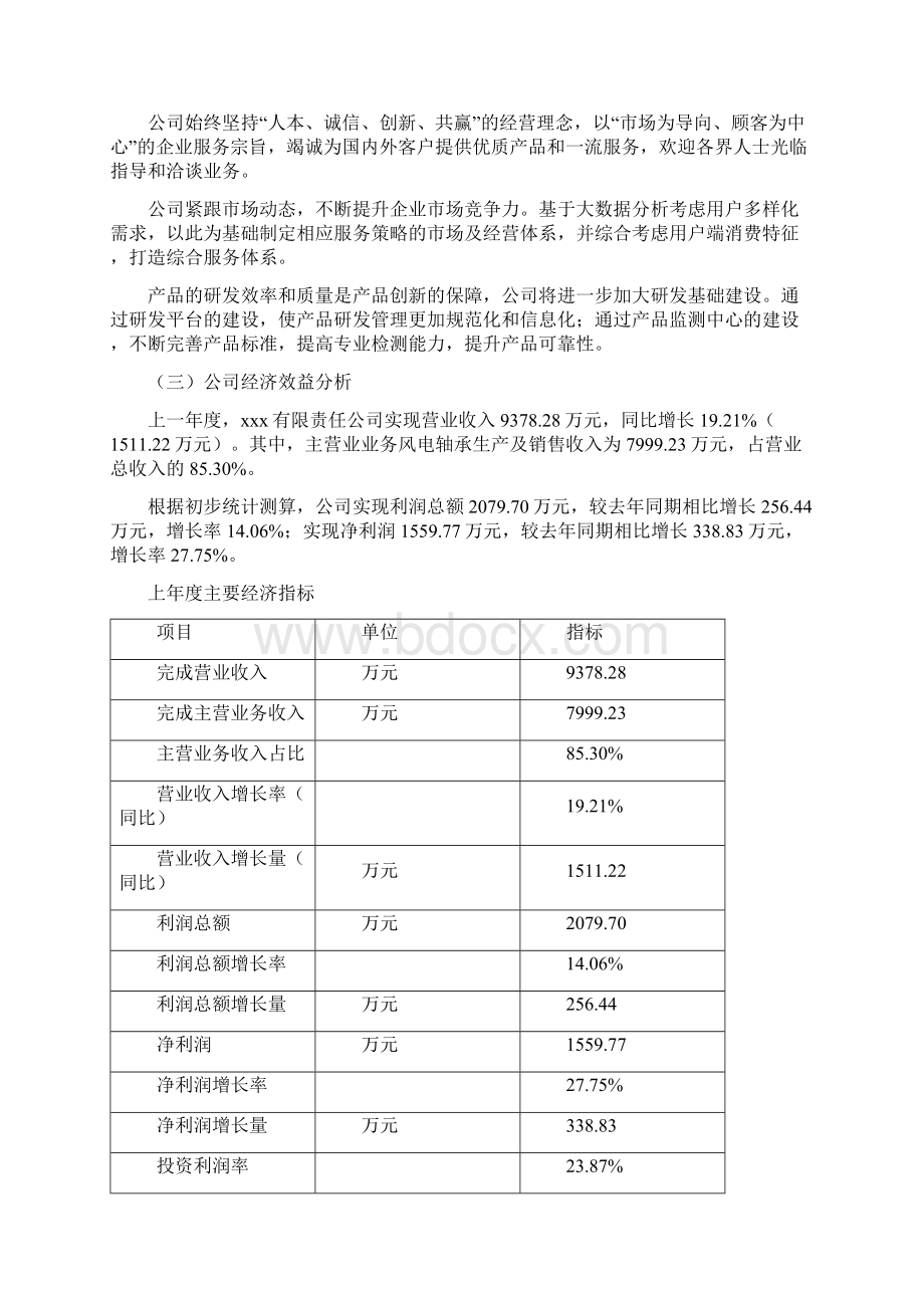 风电轴承项目可行性研究报告Word格式.docx_第2页