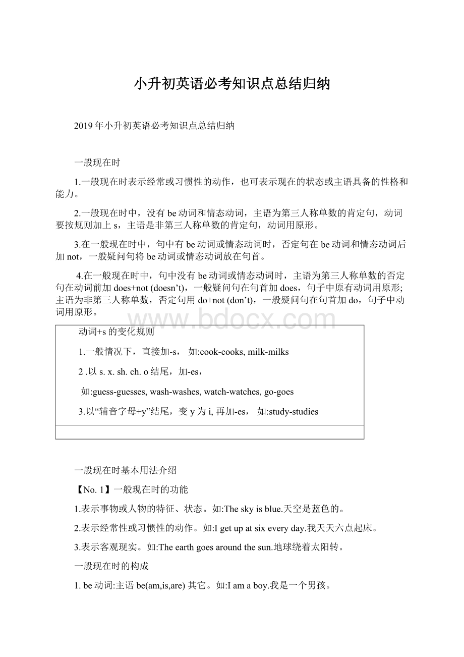 小升初英语必考知识点总结归纳文档格式.docx_第1页