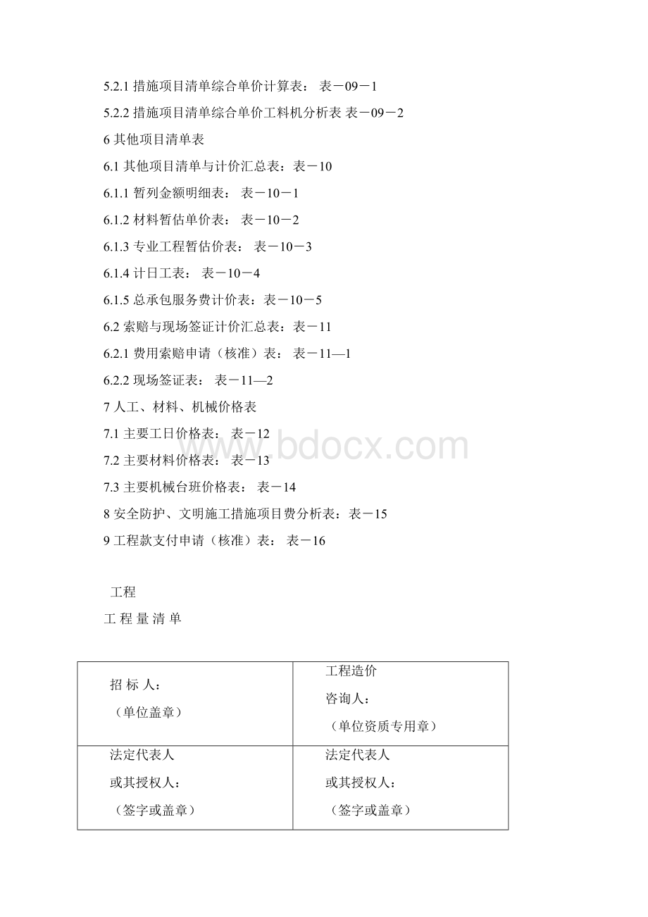 工程量清单表格样式11.docx_第2页