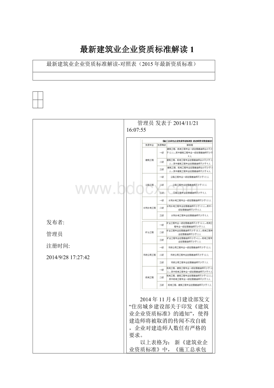 最新建筑业企业资质标准解读1.docx_第1页