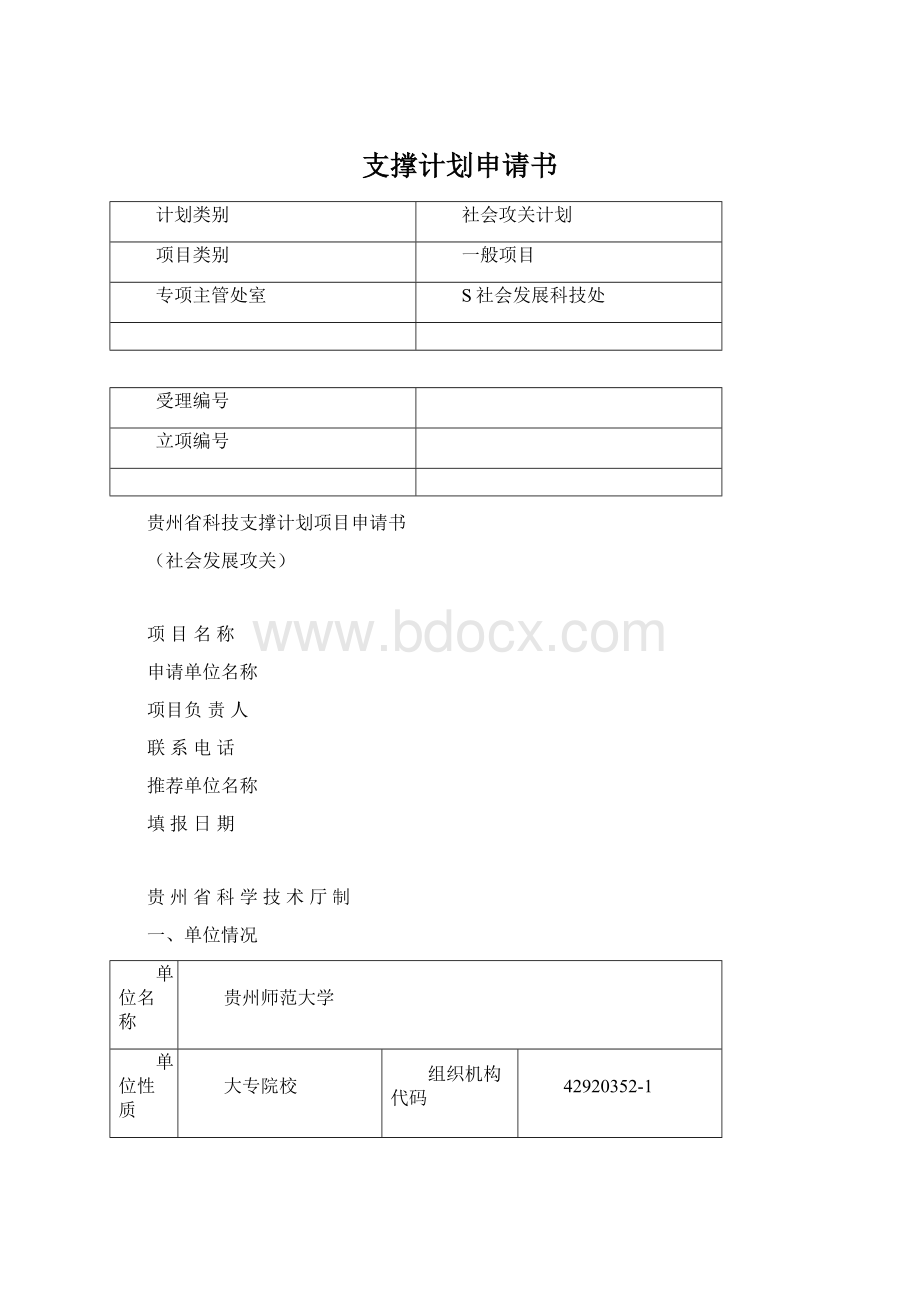 支撑计划申请书.docx