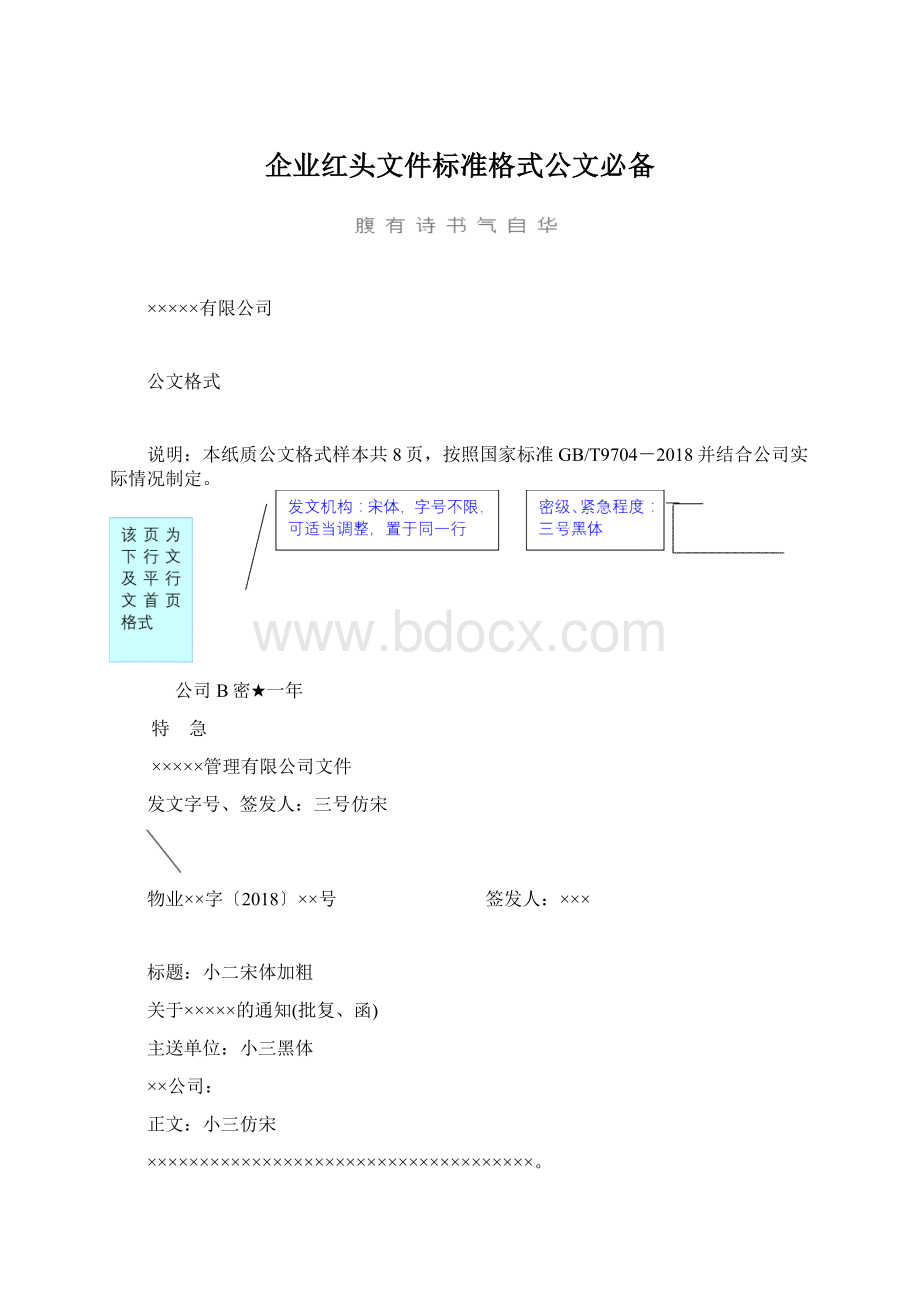 企业红头文件标准格式公文必备文档格式.docx_第1页