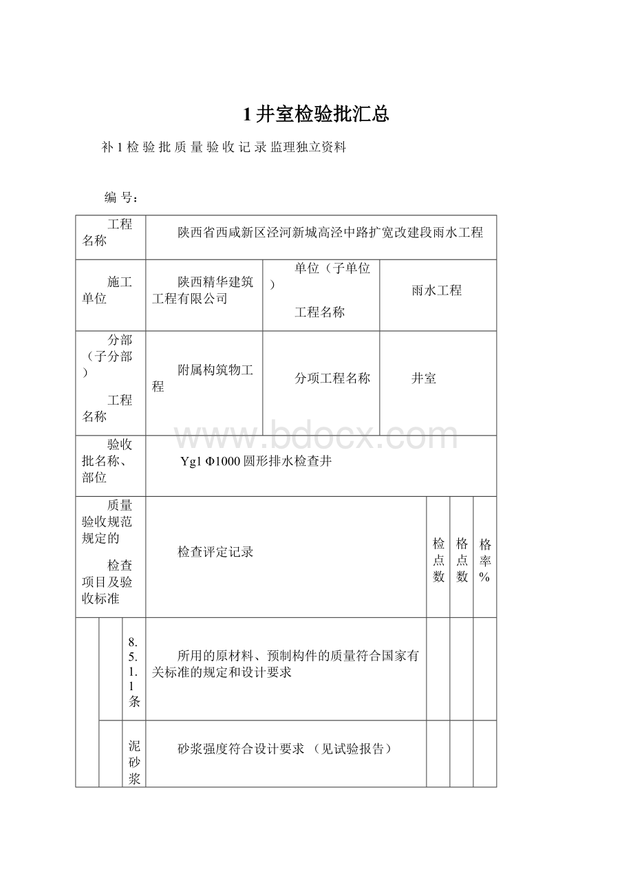 1井室检验批汇总.docx