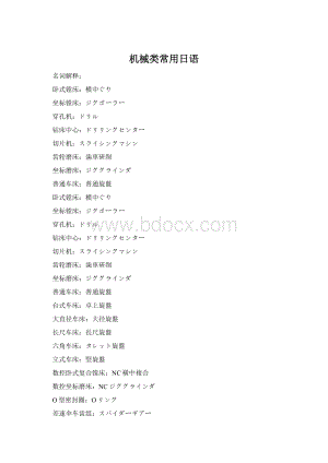 机械类常用日语Word文件下载.docx
