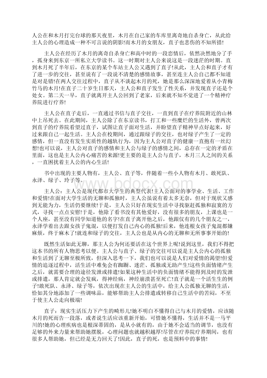 《挪威的森林》读后感五篇.docx_第2页