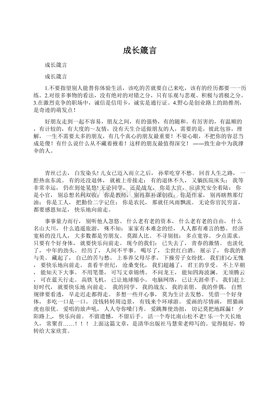 成长箴言.docx