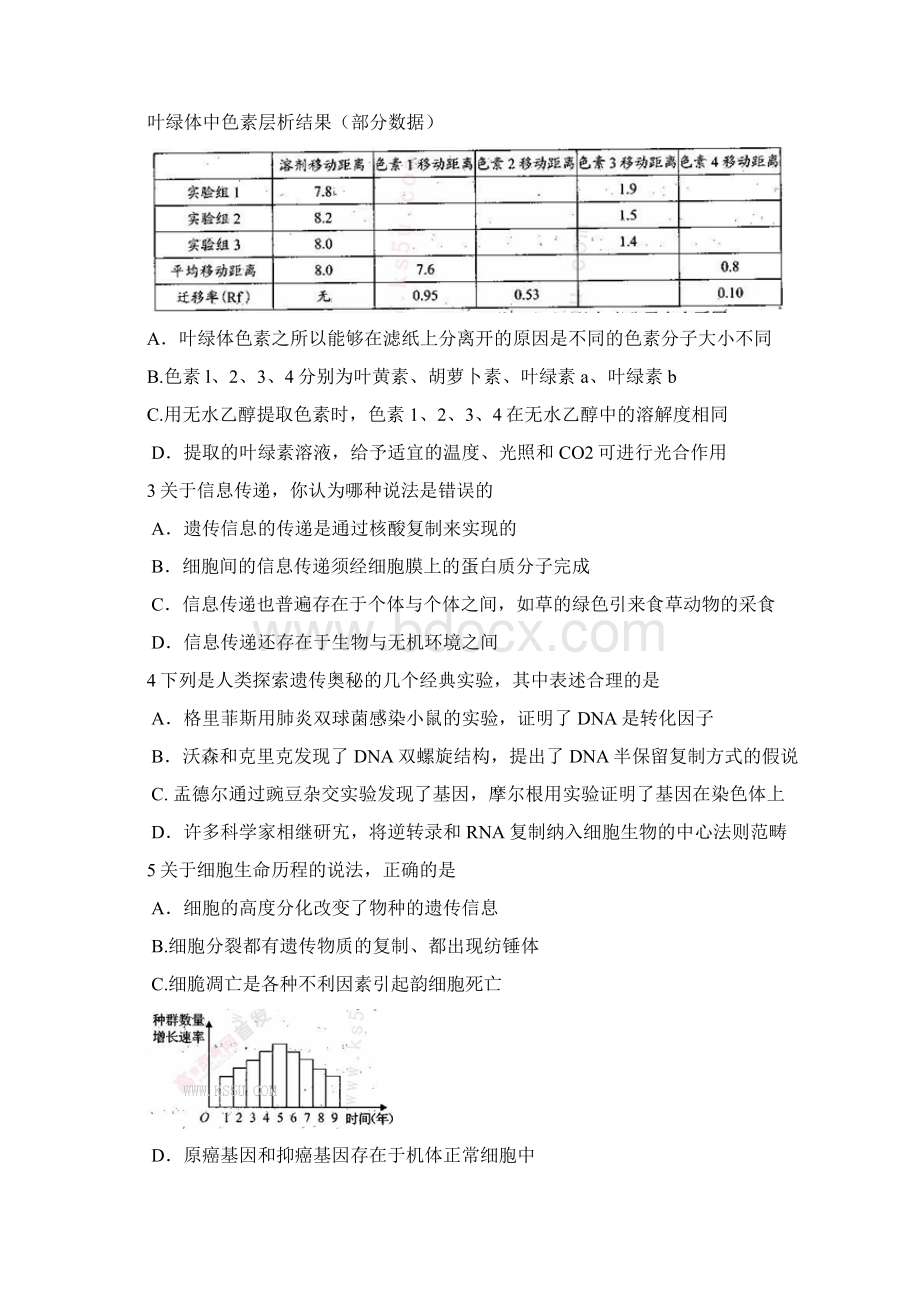 最新河南省豫南九校高三高考仿真统一考试理科综合试.docx_第2页