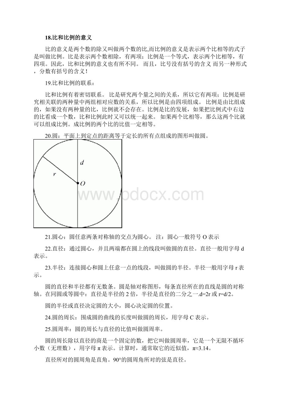 小学六年级下册数学重点知识点归纳.docx_第3页