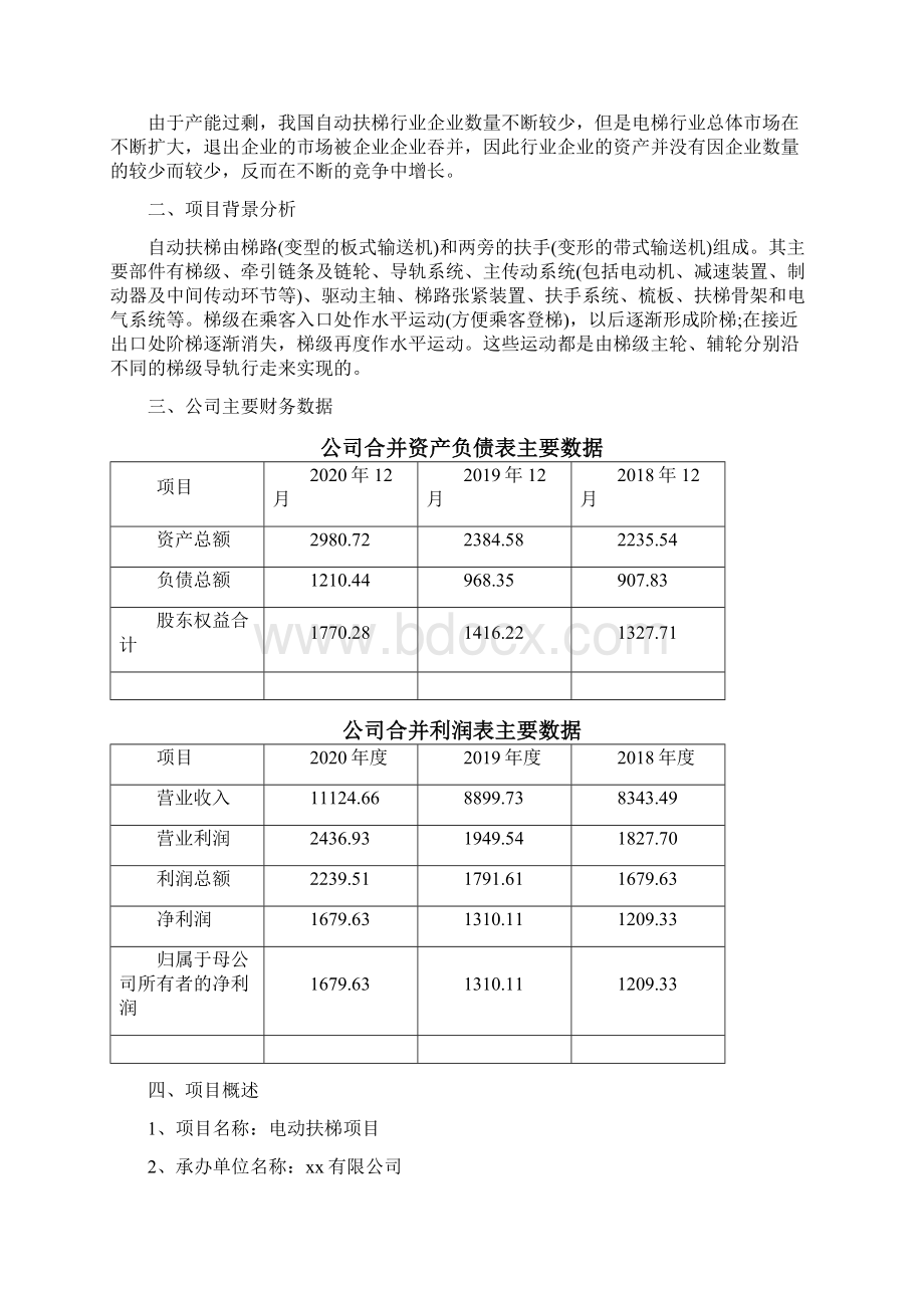 电动扶梯项目总结分析报告.docx_第2页