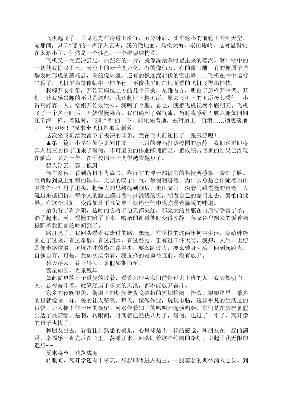 暑假见闻作文优秀600字作文Word格式文档下载.docx_第2页