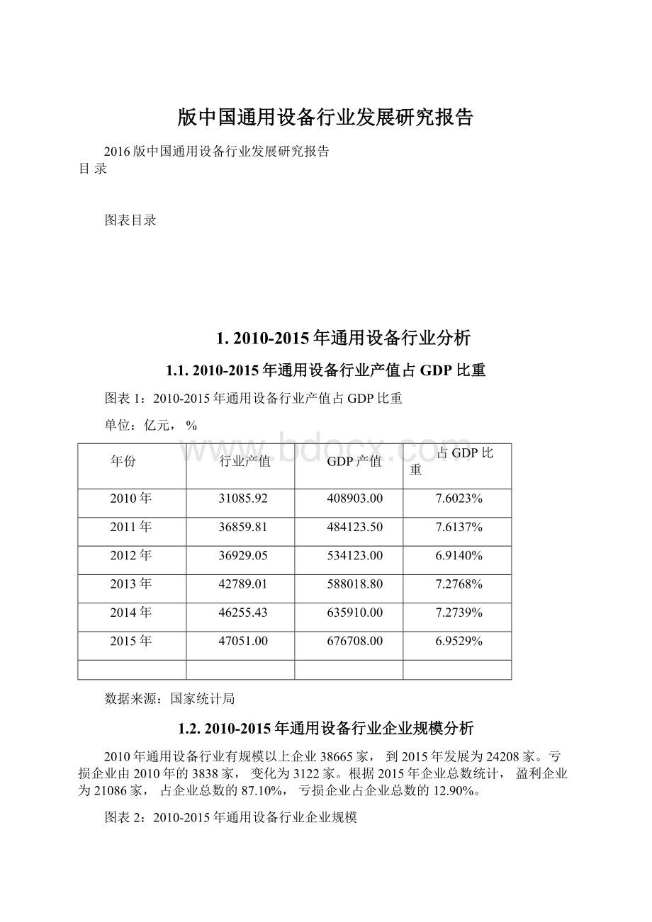 版中国通用设备行业发展研究报告.docx_第1页