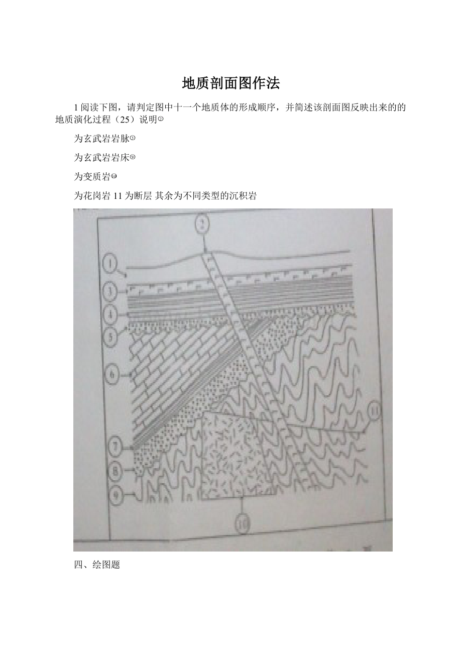 地质剖面图作法Word文档格式.docx_第1页