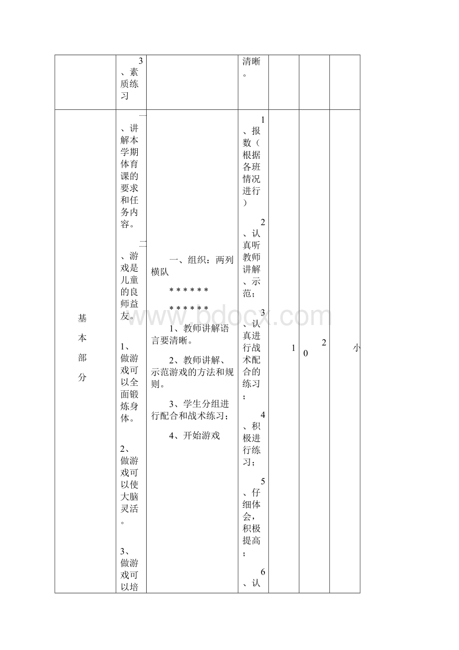 小学四年级体育课教案1.docx_第2页