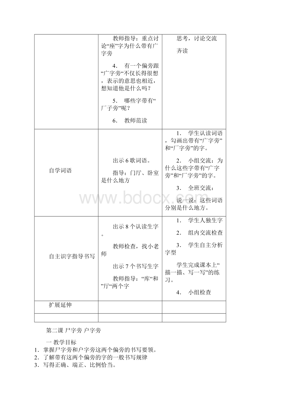 五年级下 书法课教案 2.docx_第2页