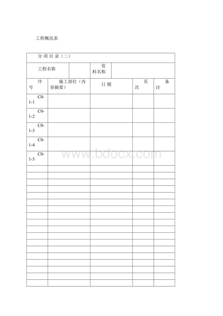 C类建筑与结构工程施工资料编程范例C0文档格式.docx_第3页