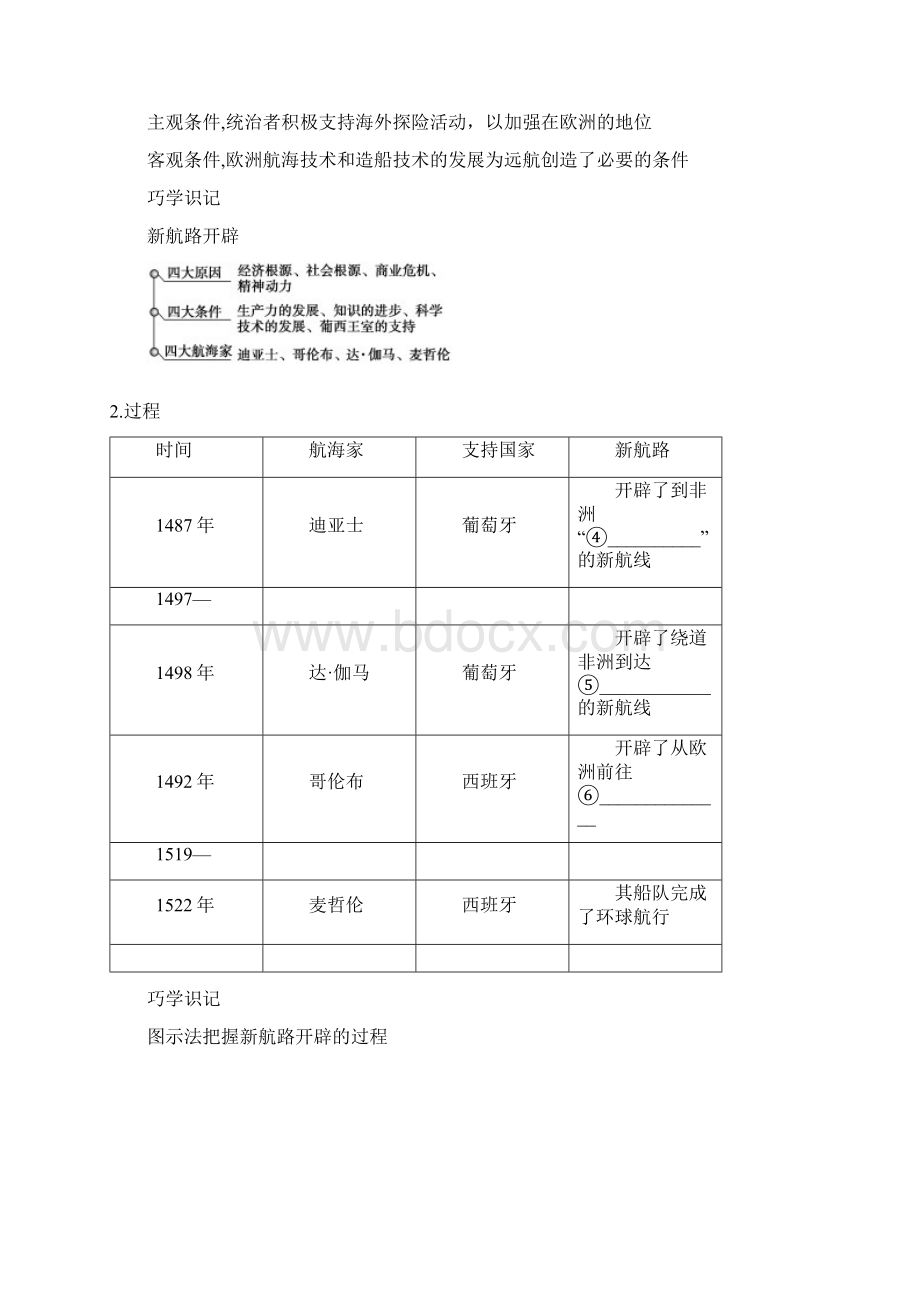 最新年高考历史总复习 第九单元 第18讲 新航路的开辟与早期殖民扩张教程讲义Word文件下载.docx_第3页