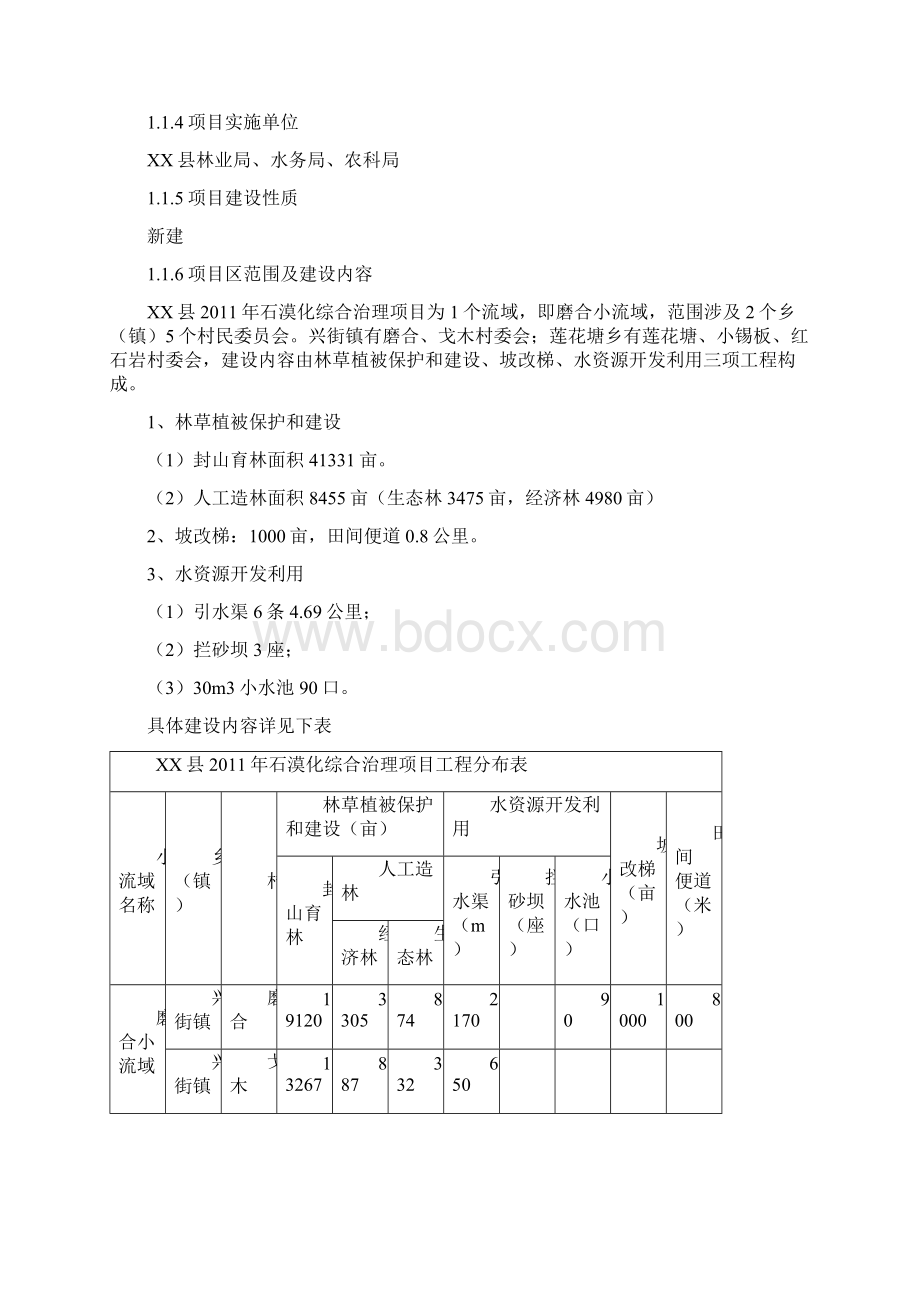 云南省岩溶地区石漠化综合治理工程设计方案书说明毕业论文Word文档下载推荐.docx_第3页