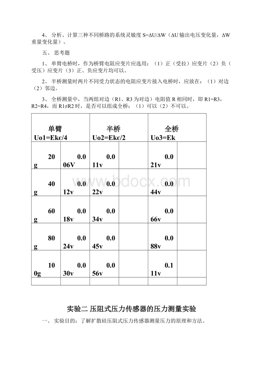 传感器原理及应用实验指导.docx_第2页