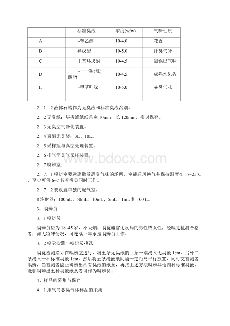 恶臭的测定作业指导书.docx_第2页