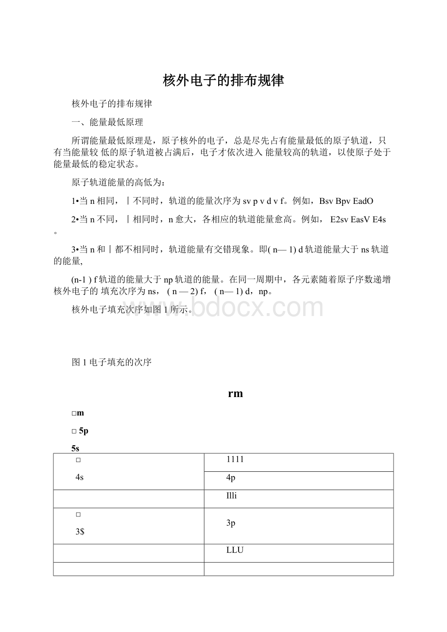 核外电子的排布规律Word文件下载.docx_第1页