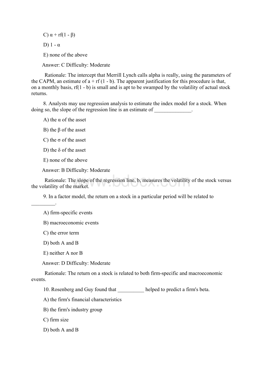 投资学第7版Test Bank答案08.docx_第3页