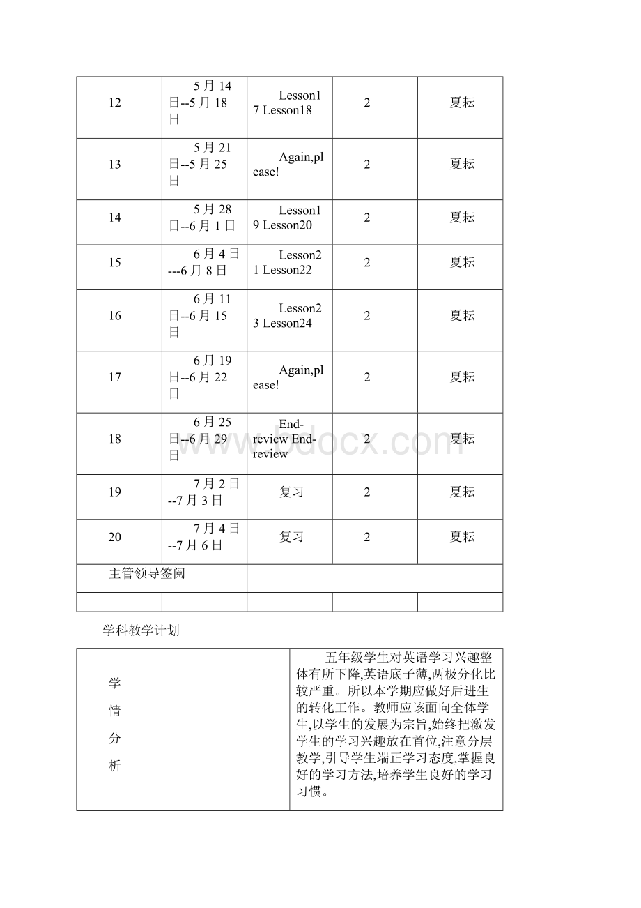 学年第二学期冀教版五年级下册英语.docx_第2页