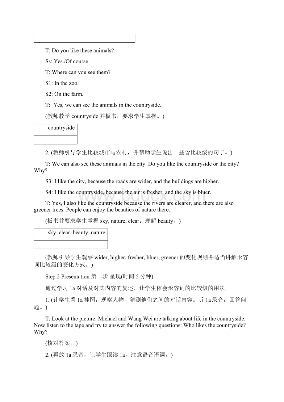 仁爱英语八年级上英语Units34教案文档格式.docx_第2页