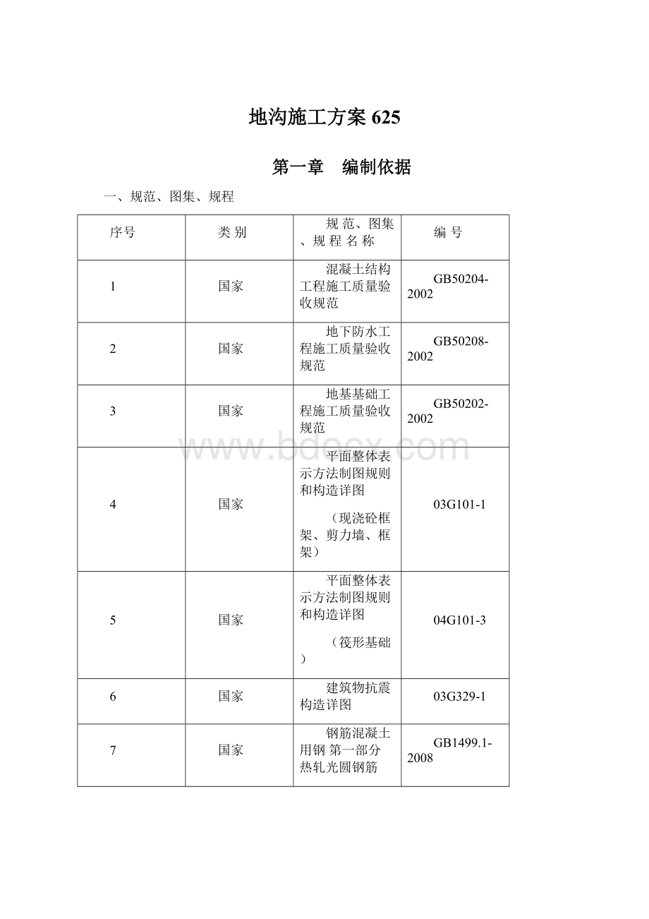 地沟施工方案625Word格式文档下载.docx