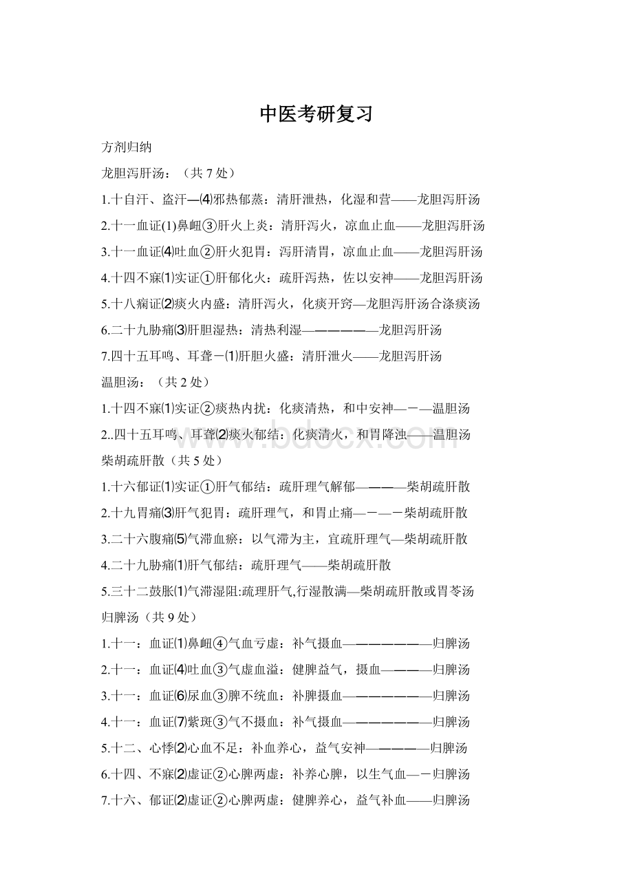 中医考研复习文档格式.docx