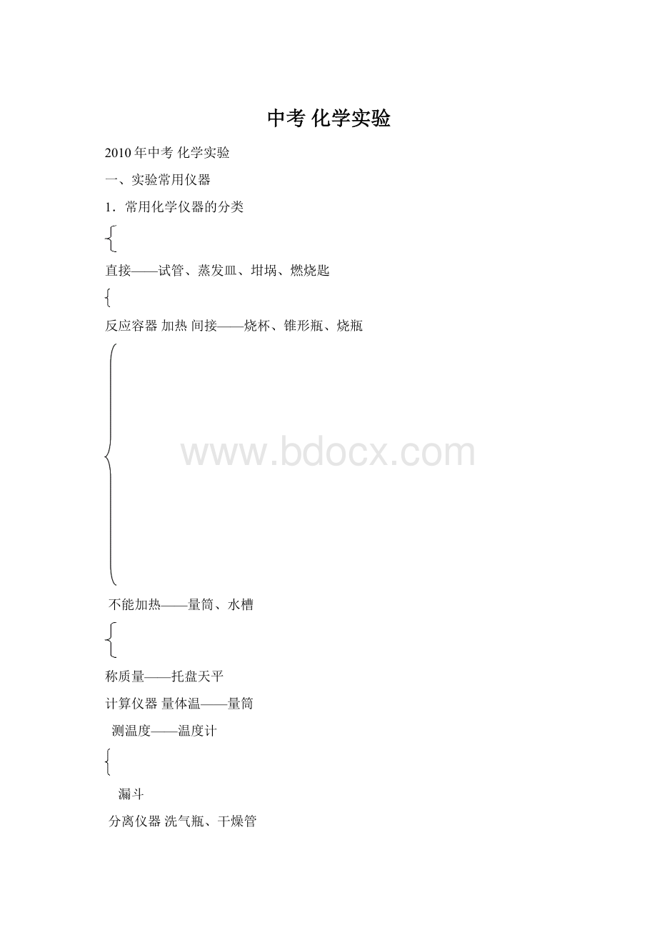 中考 化学实验Word文件下载.docx