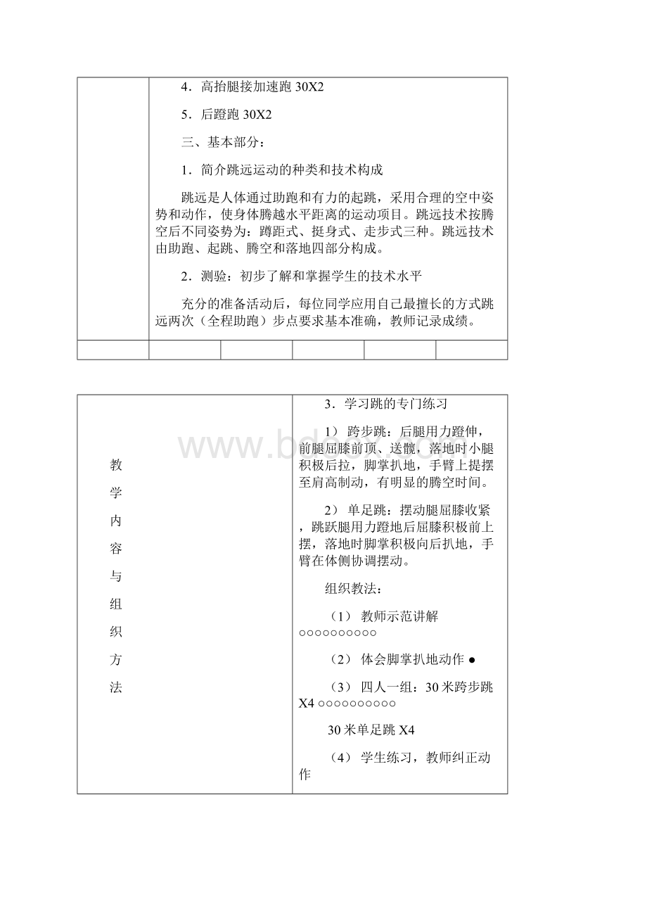 小学田径教案.docx_第2页