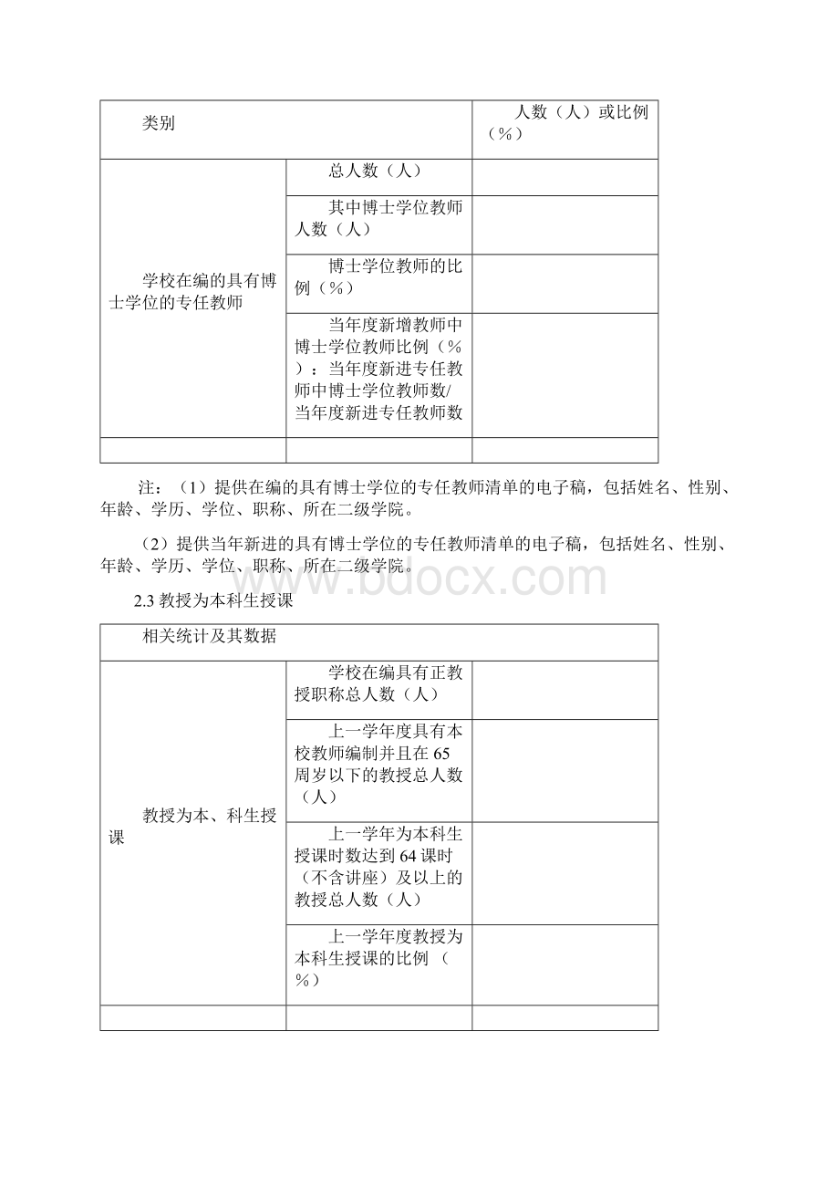 浙江省普通本科高校教学工作及业绩考核填报数据表.docx_第3页