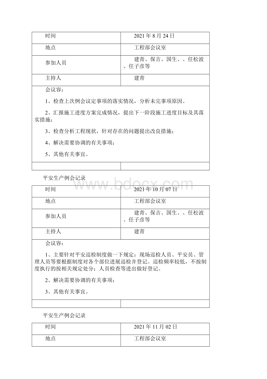 安全生产工作会议记录Word格式文档下载.docx_第2页