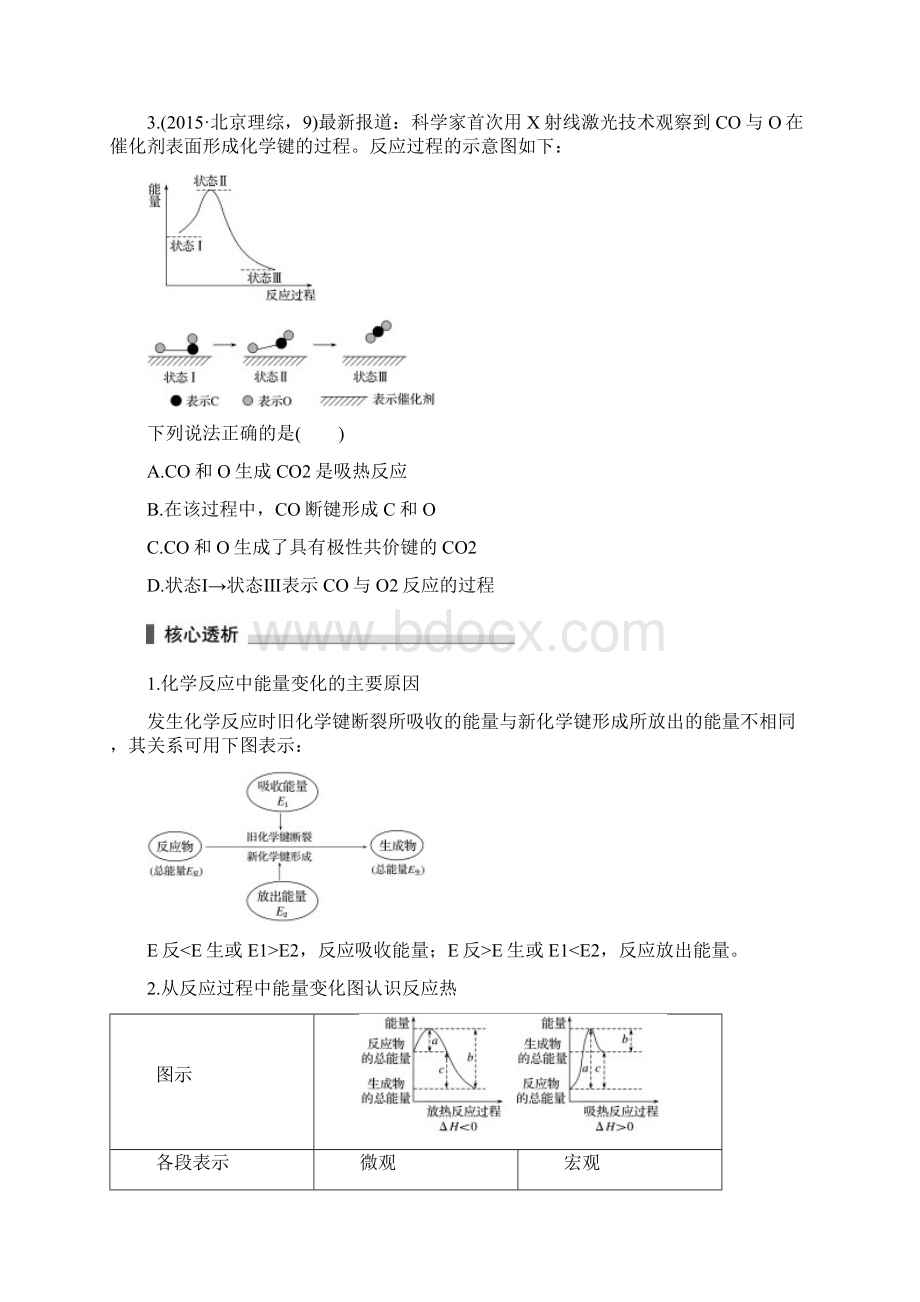 高考化学 考前三月冲刺 第一部分 专题3 学案6 反应热与盖斯定律应用.docx_第3页