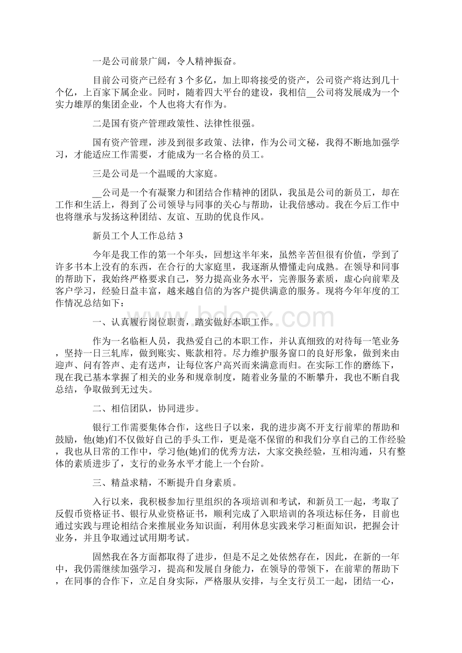 新员工个人工作总结.docx_第3页