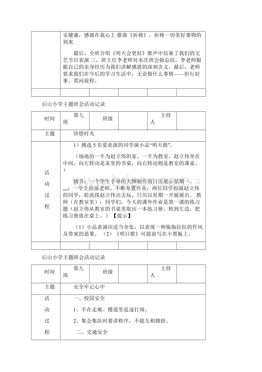 主题班会活动记录.docx_第3页