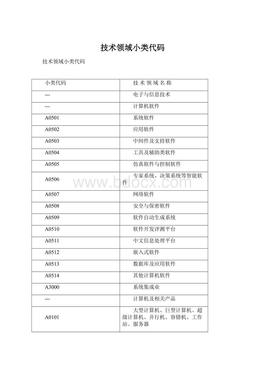 技术领域小类代码文档格式.docx_第1页