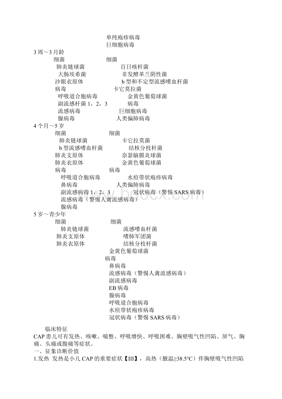 儿童社区获得性肺炎管理指南文档格式.docx_第3页