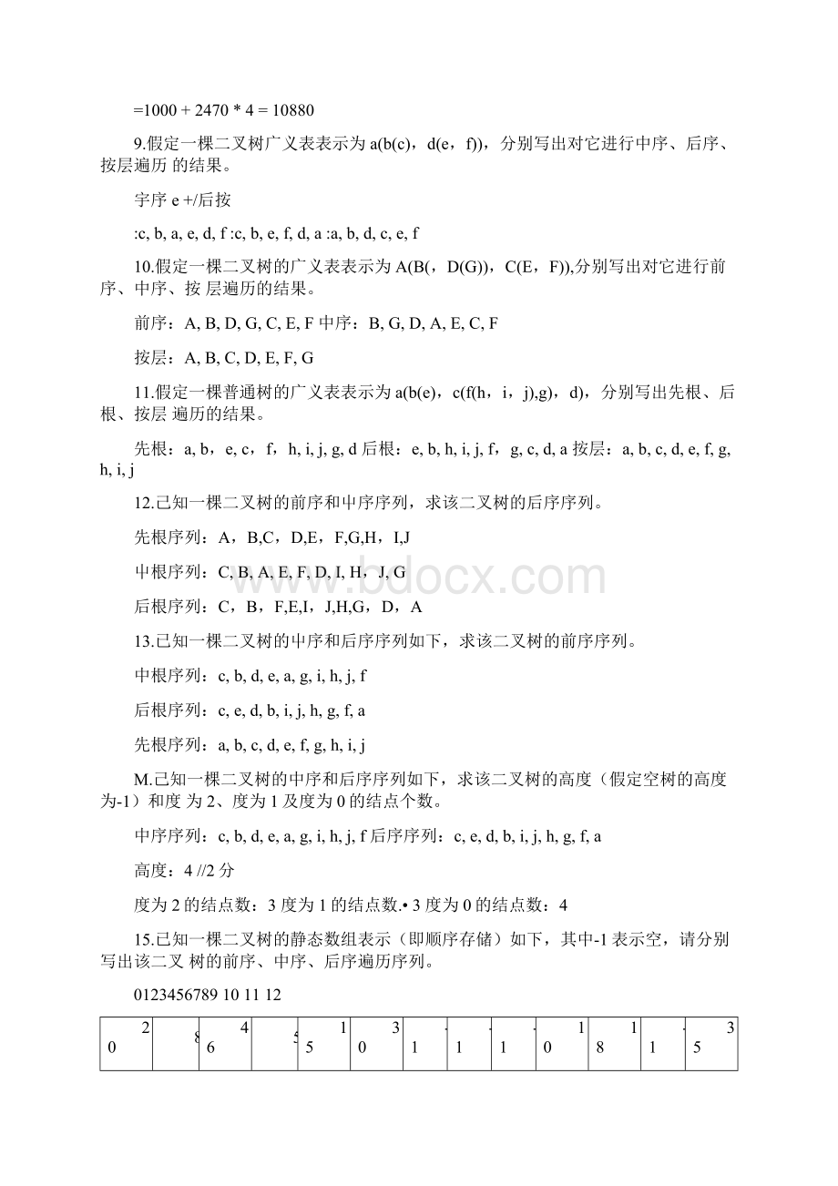 数据结构本科期末综合练习三运算题docWord文件下载.docx_第3页