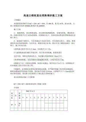 高速公路软基处理换填砂施工方案.docx