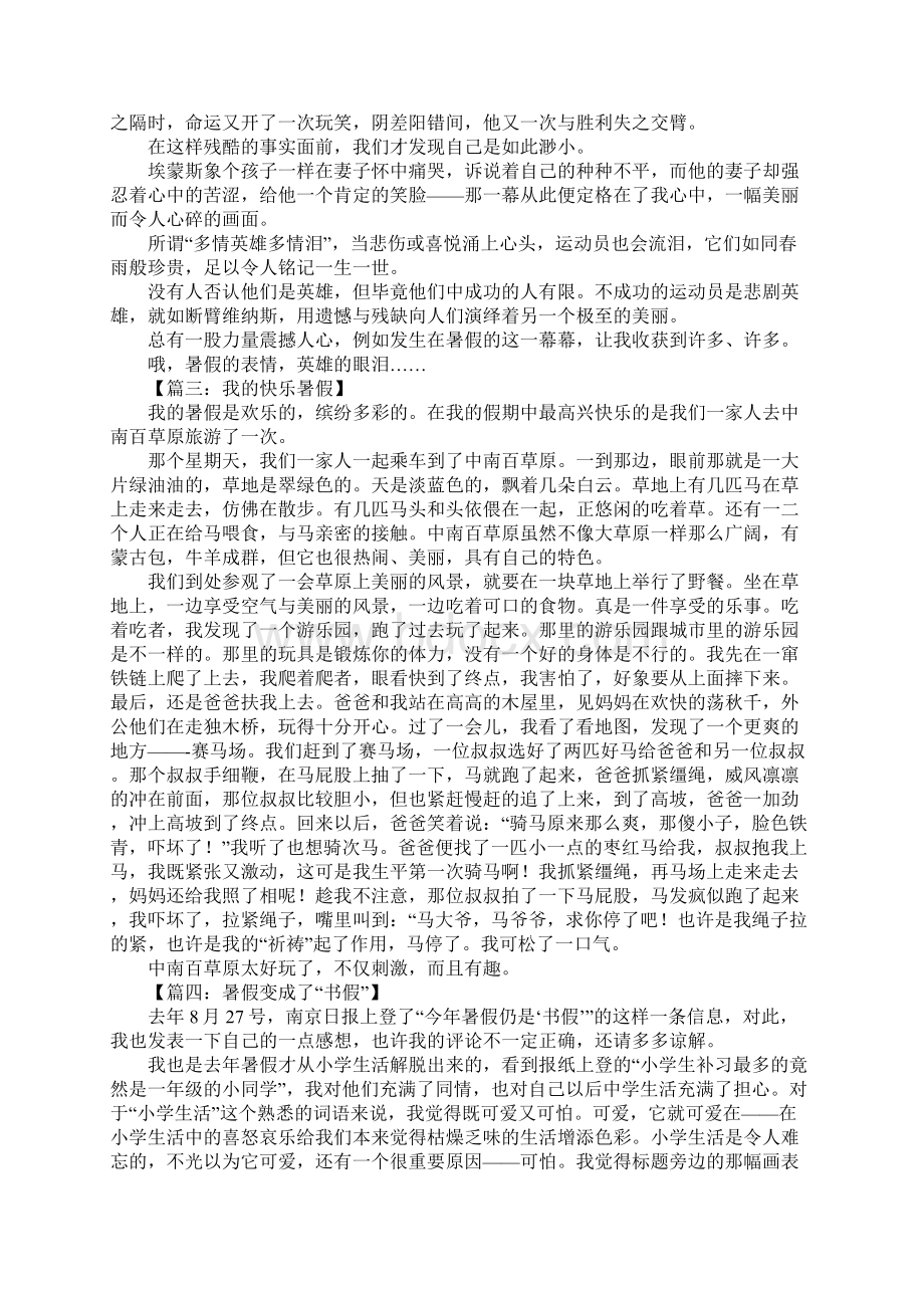 初中暑假作文800字Word格式文档下载.docx_第2页