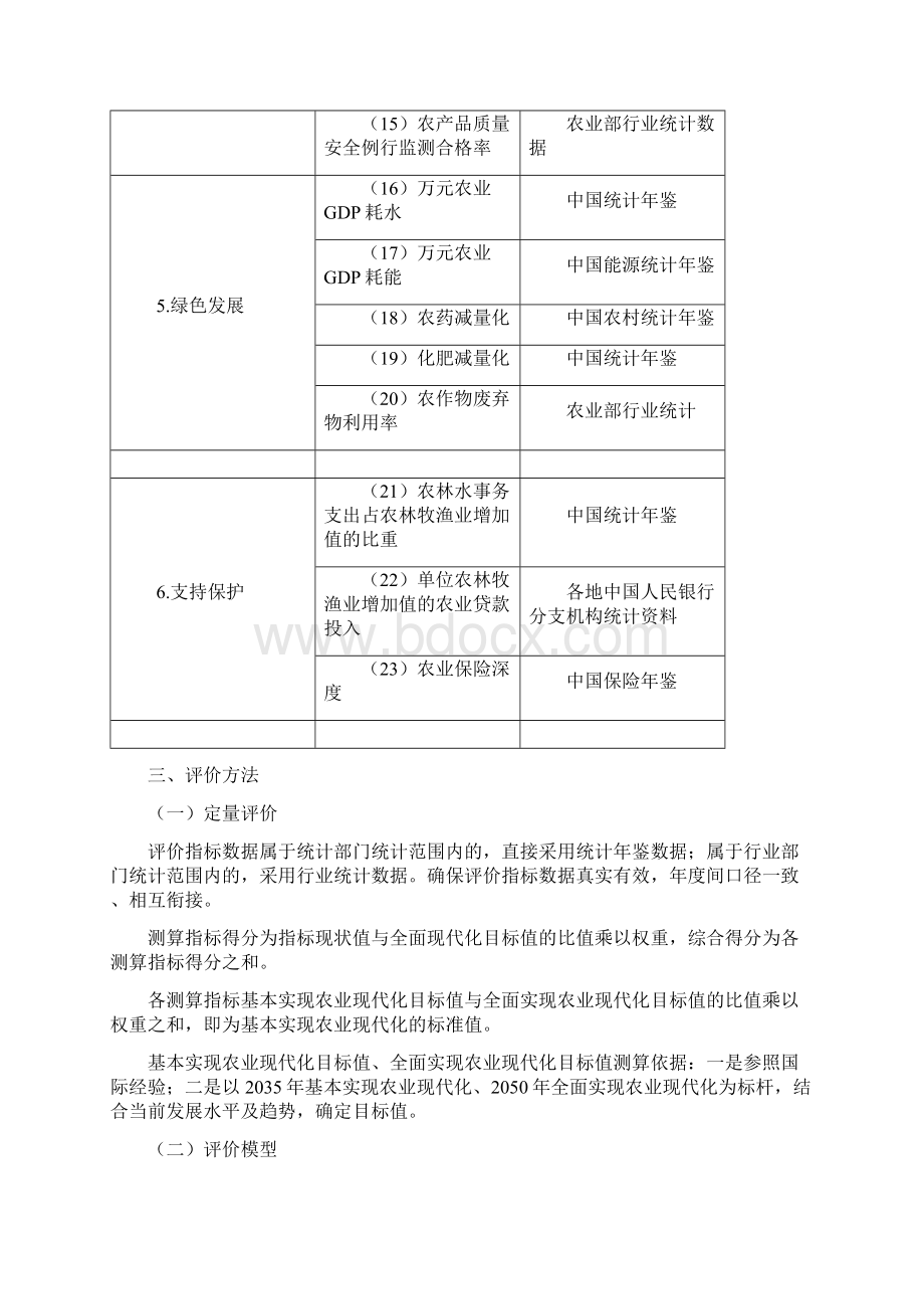 全国农业现代化监测评价指标体系方案Word文档下载推荐.docx_第3页