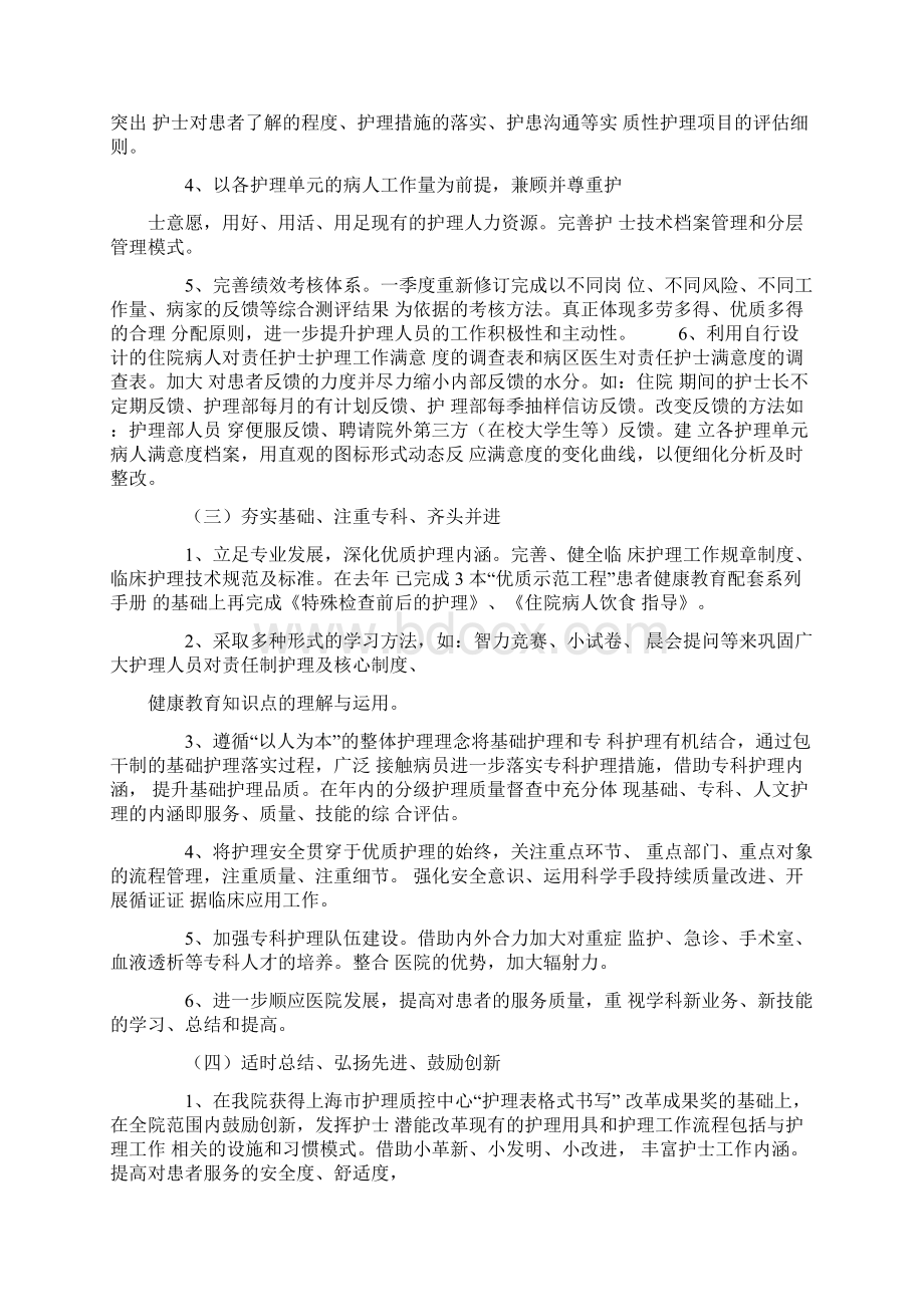 优质护理工作计划.docx_第2页